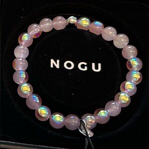 💜💜 NOGU .925 Sterling Silver x Gooseberry Bubble Glass Bracelet 💜💜